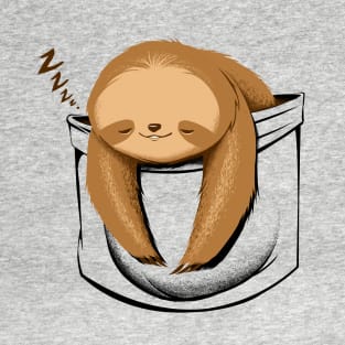 Sloth in a Pocket T-Shirt